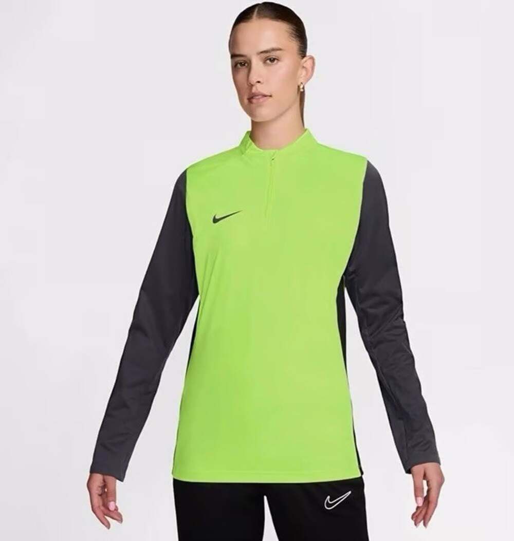 Nike Storm-FIT Drill Long Sleeve Top Rain Run Soccer Neon Green Black Women’s S